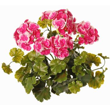 Künstliche Geranie MALINA auf Steckstab, crossdoor, rosa-pink, 40cm