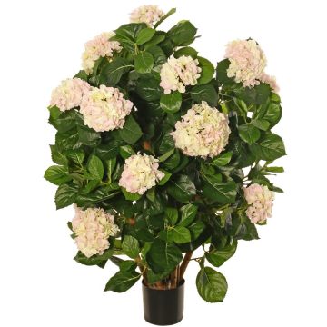 Hortensie künstlich PINDO, rosa-creme, 95cm