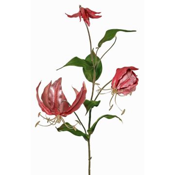 Samt Gloriosa Zweig DINFAS, mauve-gold, 80cm Samt Gloriosa Zweig DINFAS, mauve-gold, 80cm