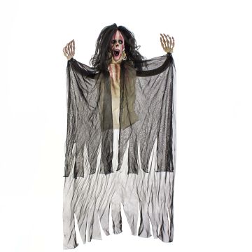 Halloween Dekoration Geist / Gespenst Figur SKYLER mit Bewegungs- Soundfunktion, LEDs, 95cm Halloween Dekoration Geist / Gespenst Figur SKYLER mit Bewegungs- Soundfunktion, LEDs, 95cm