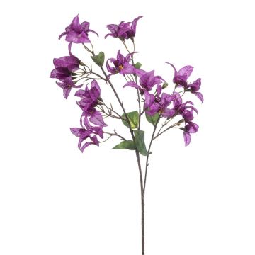 Deko Zweig Bougainvillea MOWLER mit Blüten, lila, 70cm