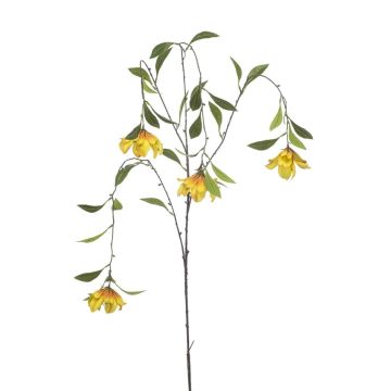 Künstlicher Bauhinia Zweig NEXWIL, gelb-orange, 120cm, Ø8-9cm