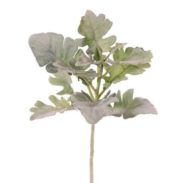 Kunstzweig Weißfilziger Greiskraut MARDUAN, Eco Collection, grün, 50cm