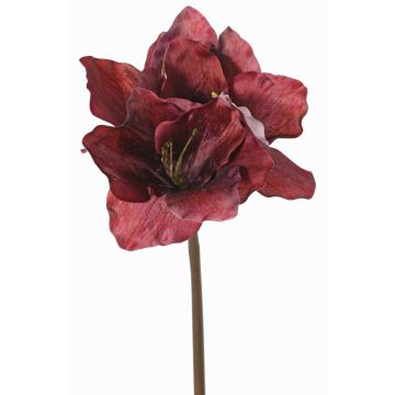 Künstliche Amaryllis SARDUAN, burgunderrot, 65cm, Ø10cm
