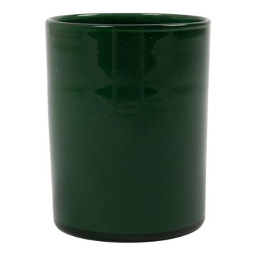 Blumenvase Glas JULLINA, dunkelgrün, 15cm, Ø12cm