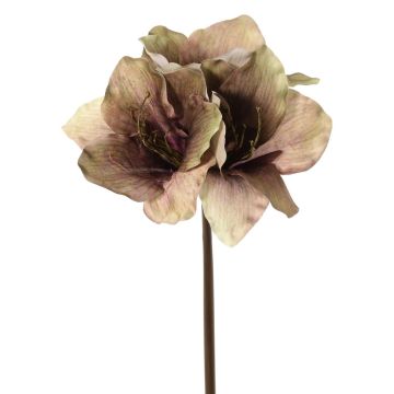Künstliche Amaryllis SARDUAN, grün-rosa, 65cm, Ø10cm