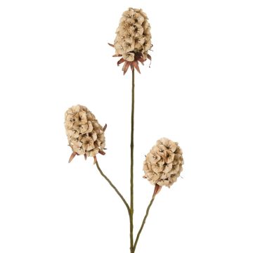 Kunstzweig Bartnelke MARDUEN, beige, 75cm, Ø5cm