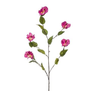 Deko Zweig Hibiskus KILFON mit Blüten, lila, 115cm