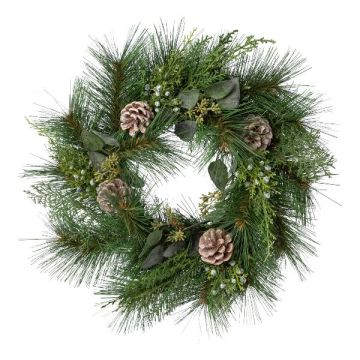 Dekokranz Kiefer, Zypresse, Eukalyptus ZAPRI mit Zapfen, grün, Ø50cm