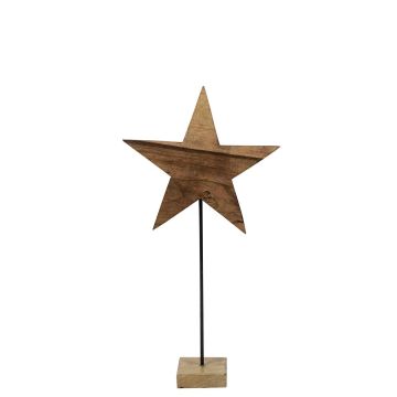 Deko Figur Stern aus Holz LINDAL, Holzfuß, natur, 30x10x60cm Deko Figur Stern aus Holz LINDAL, Holzfuß, natur, 30x10x60cm