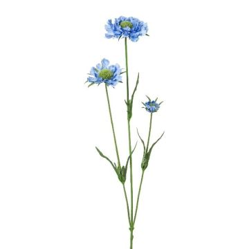 Deko Zweig Scabiosa ATLENTO, blau, 65cm