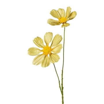 Dekozweig Schmuckkörbchen BOLHIN, metallic-grün, 55cm