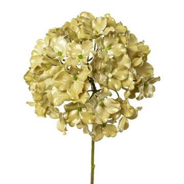 Deko Blume Hortensie IGMYR, metallic-grün, 65cm