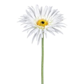 Dekoblume Gerbera FELISY, weiß, 65cm