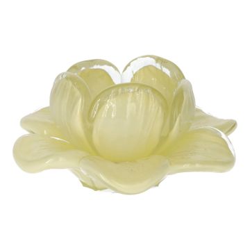Windlicht FLORENA in Blütenform, Glas, weiß, 5cm, Ø10,5cm Windlicht FLORENA in Blütenform, Glas, weiß, 5cm, Ø10,5cm