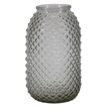 Glasvase SENSUM mit Rautenmuster, klar, 11cm, Ø8cm Glasvase SENSUM mit Rautenmuster, klar, 11cm, Ø8cm