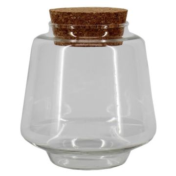 Pfalnzen Terrarium KRYPTE, Glas, Korkdeckel, klar, 13cm, Ø13cm Pfalnzen Terrarium KRYPTE, Glas, Korkdeckel, klar, 13cm, Ø13cm