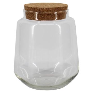 Pfalnzen Terrarium KRYPTE, Glas, Korkdeckel, klar, 17cm, Ø15cm