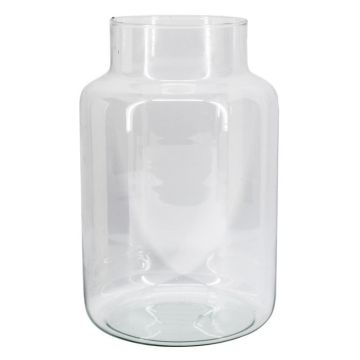 Glas Tisch Vase SIARA, klar, 30cm, Ø19cm