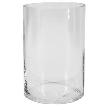 Zylindervase Glas SANSA OCEAN, recycelt, klar, 15cm, Ø10cm Zylindervase Glas SANSA OCEAN, recycelt, klar, 15cm, Ø10cm