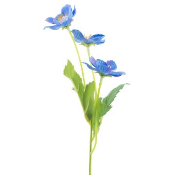 Textilblume Bellis MORKI, blau, 25cm