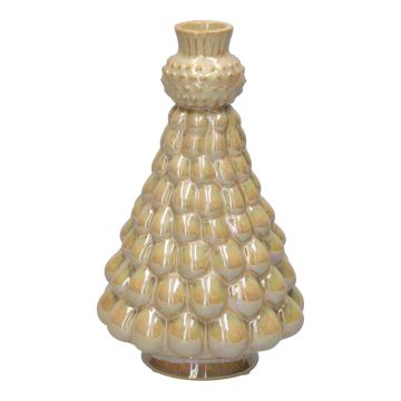 Dekoflasche Tannenbaum BRIXON, Linien Muster, Keramik, beige, 20,3cm, Ø12cm Dekoflasche Tannenbaum BRIXON, Linien Muster, Keramik, beige, 20,3cm, Ø12cm