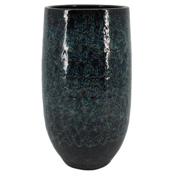 Keramik Vase ELIEL, gesprenkelt, schwarz-blau, 35cm, Ø18cm Keramik Vase ELIEL, gesprenkelt, schwarz-blau, 35cm, Ø18cm
