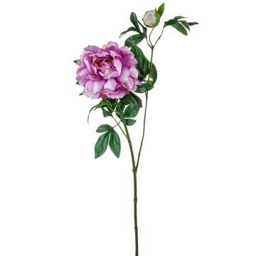 Kunstzweig Pfingstrose ZEXLIN, lila-rosa, 70cm
