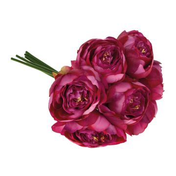 Künstlicher Pfingstrosen Bund LISSADA, pink, 30cm