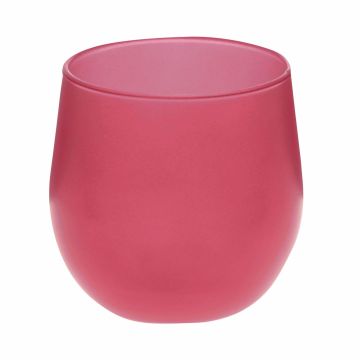 Halter für Teelicht BELISARIO, Glas, pink, 8,5cm, Ø7,5cm Halter für Teelicht BELISARIO, Glas, pink, 8,5cm, Ø7,5cm