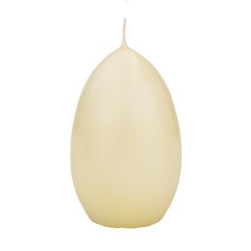 Eierkerze Kerzen Ostern LEONITA, creme, 12cm, 8cm, 40h - Made in Germany