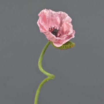 Kunstblume Mohnblume ANKANG, rosa, 70cm, Ø9,5cm