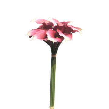 Künstlicher Calla Bund YONGHENG, mauve-creme, 45cm