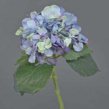 Künstliche Blume Hortensie FUXIANG, blau-lila-grün, 50cm, Ø16cm