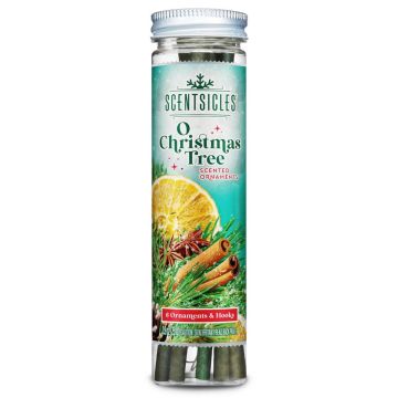 Scentsicles® Duftstäbe, 6 Stück, 2 Halter, Tannenbaum, braun
