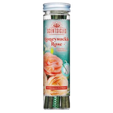 Scentsicles® Duftstäbe, 6 Stück, 2 Halter, Geißblatt & Rose, grün