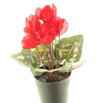 Kunstblume Alpenveilchen XIAOGUO im Dekotopf, rot, 25cm