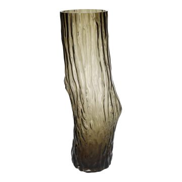 Dekovase TIBBA in Baumstamm-Optik, Glas, taupe, 22x17x61,5cm Dekovase TIBBA in Baumstamm-Optik, Glas, taupe, 22x17x61,5cm