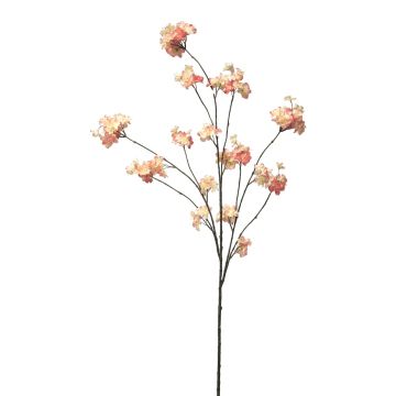 Kunstzweig Pflaume OUNALI mit Blüten, rosa-creme, 125cm