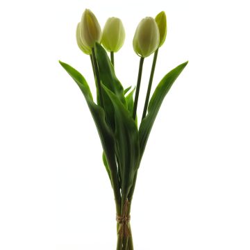 Kunst Tulpe LIBIA, weiß-grün, 35cm Kunst Tulpe LIBIA, weiß-grün, 35cm
