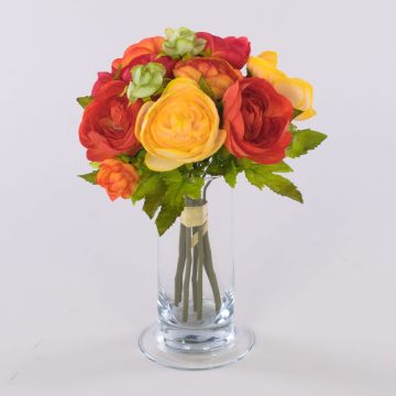 Ranunkelstrauß künstlich TONIE, gelb-orange, 20cm, Ø20cm Ranunkelstrauß künstlich TONIE, gelb-orange, 20cm, Ø20cm