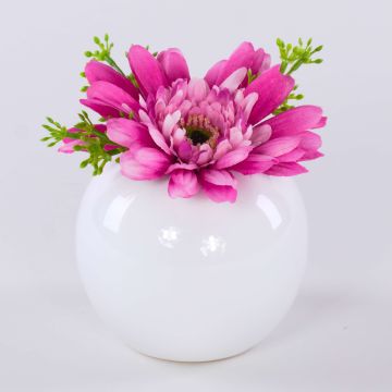 Künstliche Gerbera IMINA im Keramiktopf, rosa-lila, 12cm, Ø15cm Künstliche Gerbera IMINA im Keramiktopf, rosa-lila, 12cm, Ø15cm