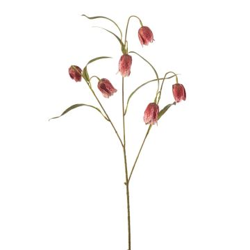 Textilblume Schachbrettblume TIMANO, rot-rosa, 60cm