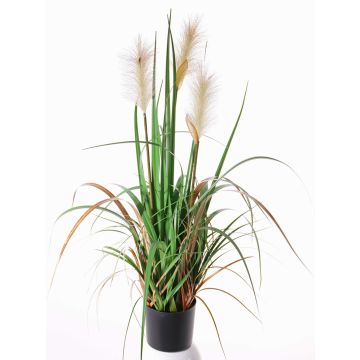Schilfgras künstlich EYOTA mit Rispen, grün-braun, 80cm