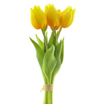 Kunst Tulpen Bund LETISIA, gelb, 25cm