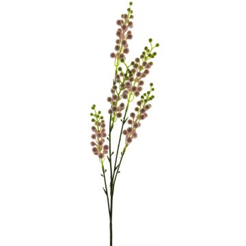 Kunstzweig Mimose CHENWU, Blüten, rosa-grün, 70cm