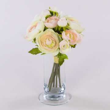 Ranunkelstrauß künstlich TONIE, weiß-rosa, 20cm, Ø20cm Ranunkelstrauß künstlich TONIE, weiß-rosa, 20cm, Ø20cm