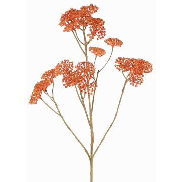 Schafgarbe Deko Zweig ORTEGA, orange, 75cm, Ø7-13cm