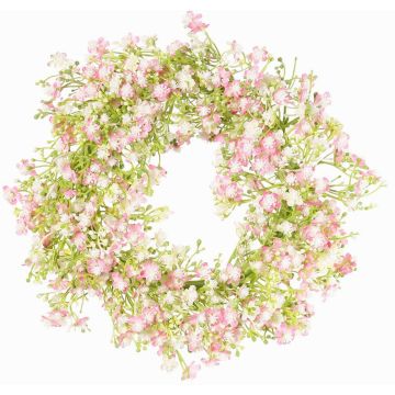Dekokranz Schleierkraut GERSAN, rosa-weiß, Ø30cm