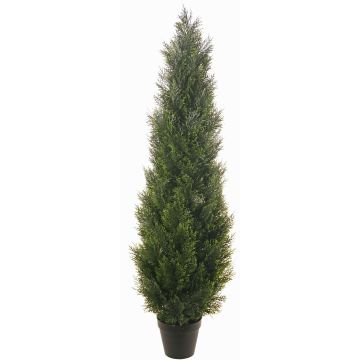 Künstliche Thuja ODINE im Dekotopf, crossdoor, grün, 150cm